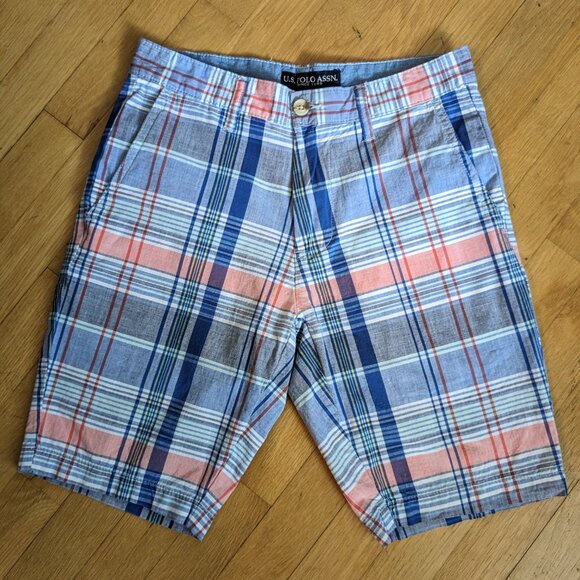 2 pair- US Polo Assn Shorts - Boy's SZ 28W - Picture 7 of 11